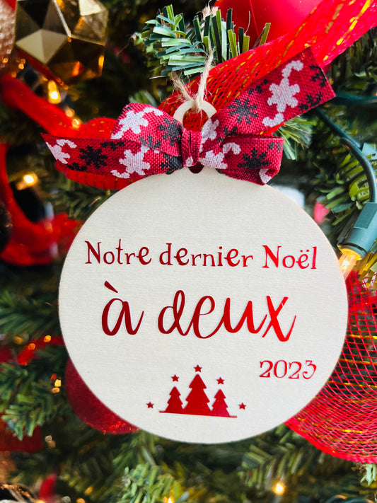 Ornement dernier noël à deux 2024