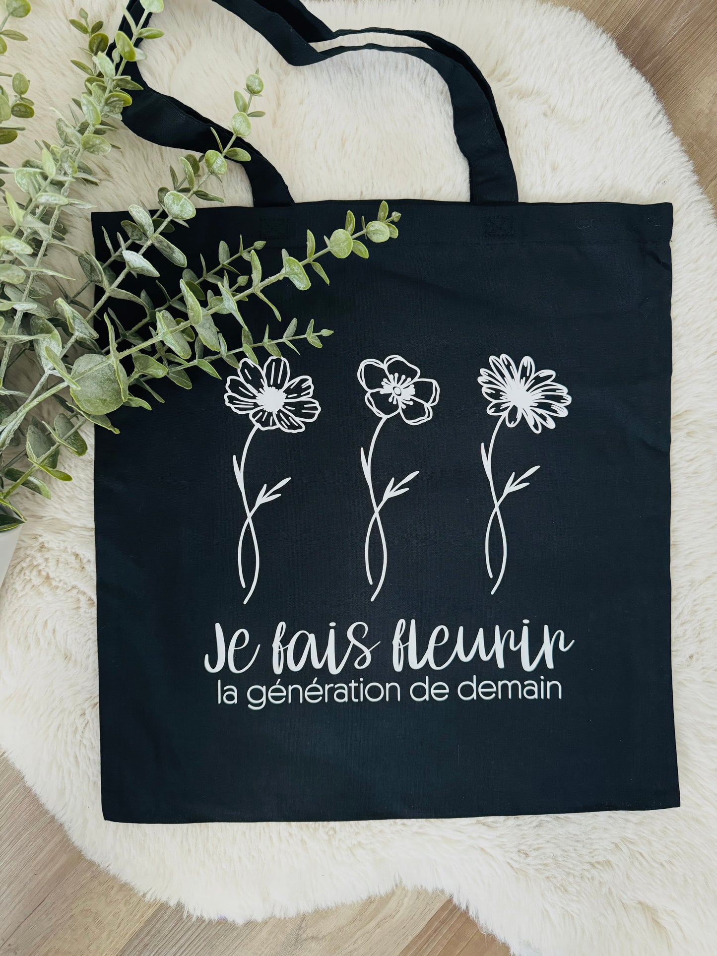 Tote bag « Je fais fleurir…»