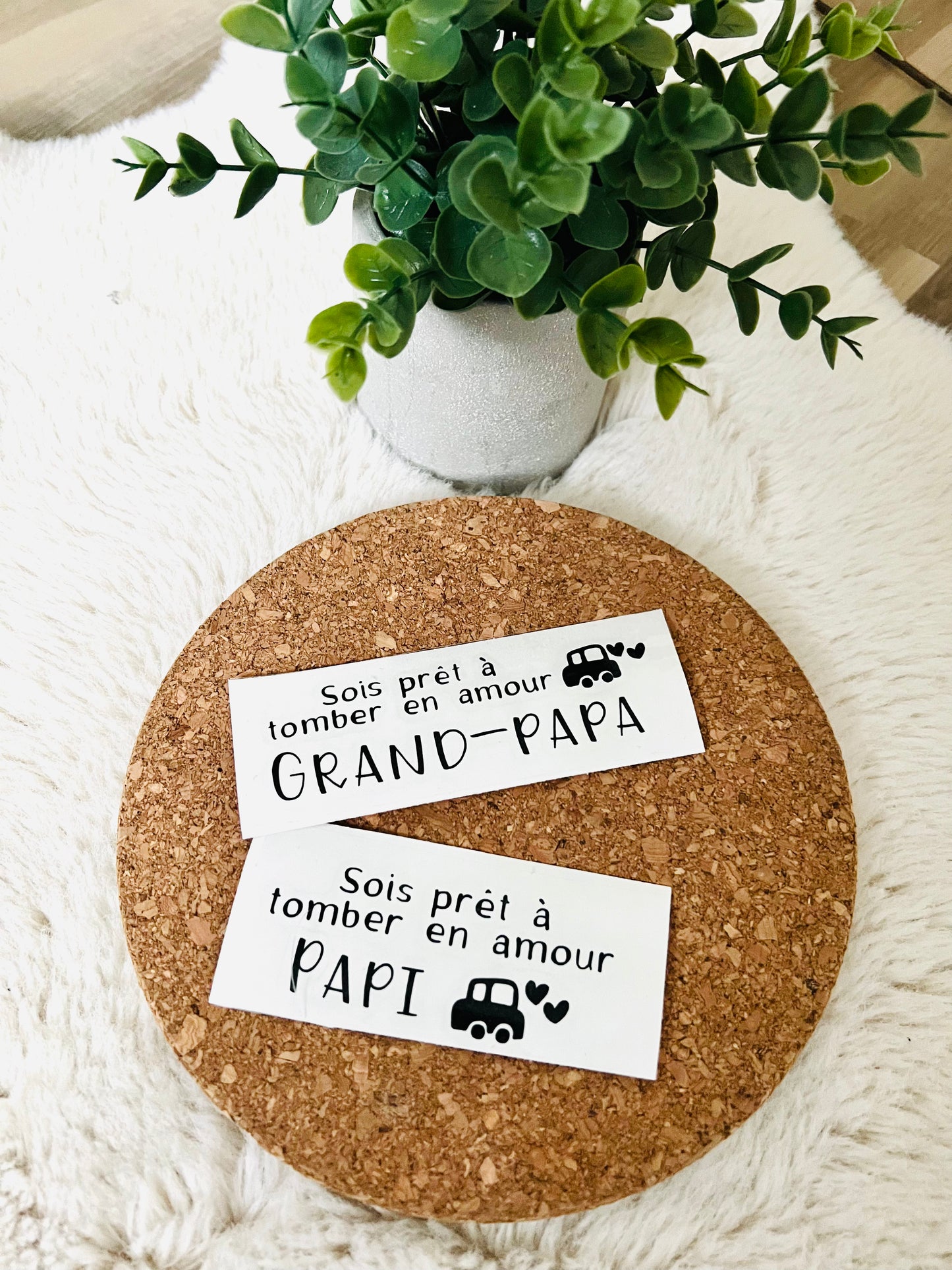 Annonce de grossesse pour grand-papa/papi